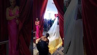 WeddingDay Behind the Scenes of the Bride Grand Entrance 💍 wedding weddinginspiration [upl. by Ackley540]