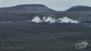 11152023 Grindavík Iceland  Power Plant Being Protected From Possible Lava Flows [upl. by Giliane]