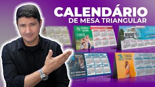 CALENDÁRIO 2024 Triangular de mesa [upl. by Viddah]