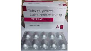 MEBISTAR 200 SR Capsules Mebeverine Hydrochloride Sustained Release Capsules 200 mg [upl. by Ynohtnaluap]