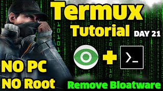 How to Remove Bloatware From Android Without Root And Pc using termux  Termux  2023 [upl. by Selin573]