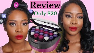 Hot Hair Rollers Review  Remington Ionic Conditioning Hair Setter Review [upl. by Honebein]