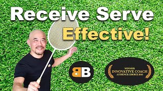 How to receive Serve Effectively  Badminton B 羽毛球 [upl. by Heger]