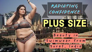 Radiating Confidence PlusSize Beauty in Swimwear from Surat India  Plus Fashion World [upl. by Atnohsal]