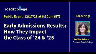 Early Admissions Results How They Impact the Class of 20242025 [upl. by Ehc]