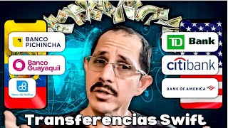 Transferencias SWIFT  Tarifas Banco Pichincha y Pacifico para Enviar Dinero a EEUU [upl. by Aedrahs]