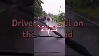 Wet roads drivers careful trending vybzkartelfever jamaicanpolice [upl. by Anhcar234]