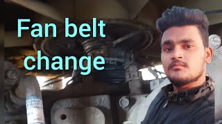 Hino engine fan belt changeashok leyland hino engine firing order [upl. by Oibirot]