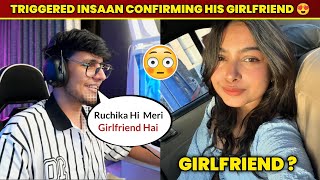 Triggered Insaan Confirming His Girlfriend Live 😍  Triggered Insaan Girlfriend Ruchika Rathore [upl. by Kohl212]