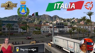 Euro Truck Simulator 2 151 Mercedes Benz Actros MP6 Delivery to Ischia DLC Italy  DLCs amp Mods [upl. by Aisenat]