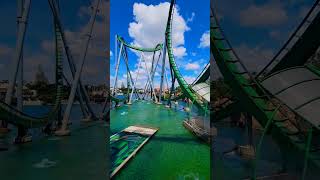 The Incredible Hulk Roller Coaster at Universal Studios hulk marvel [upl. by Vedette931]