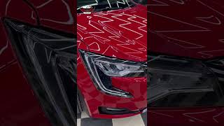 XUV700 RED PPF  paint protection film  Deeu car detailing studio  Davangere [upl. by Anrak403]