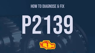 How to Diagnose and Fix P2139 Engine Code  OBD II Trouble Code Explain [upl. by Canotas]