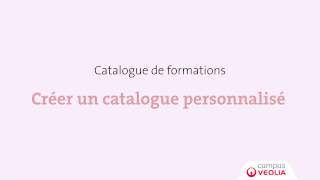 Catalogue de formations  Créer un catalogue personnalisé [upl. by Ralina686]