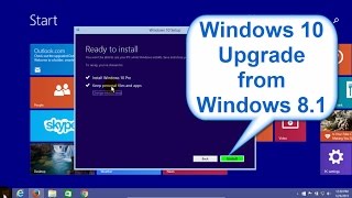 Windows 10 upgrade from Windows 81  Upgrade Windows 81 to Windows 10  Beginners Start to Finish [upl. by Leiso390]