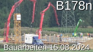 B178n Bauarbeiten 20240815 Oberseifersdorf  Oderwitz [upl. by Euqinorev986]