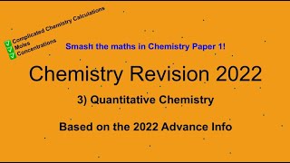 CHEMISTRY CALCULATIONS EXPLAINED  GCSE Chemistry Paper 1 Revision 2022  Quantitative Chemistry [upl. by Dnomse]