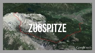 Wanderung auf die Zugspitze  Von GarmischPartenkirchen durchs Reintal  einfachster Weg GPSTrack [upl. by Ciardap565]