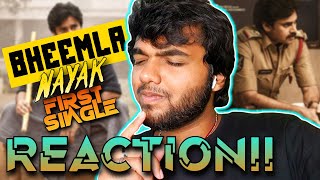 Bheemla Nayak Title Song  REACTION  Power Star Pawan Kalyan  Rana  Trivikram  Thaman S [upl. by Ayela568]