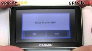 How to Reset the Garmin nuvi 2350 2360 and 2370 with GPS City [upl. by Gianna639]