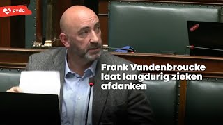 Frank Vandenbroucke laat langdurig zieken afdanken [upl. by Ayerdna438]