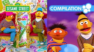 Sesame Street Best Bert and Ernie Moments Compilation  60 Mins [upl. by Noyar]