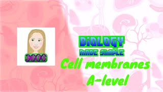 Cell membranes Alevel AQA Biology [upl. by Fatsug486]