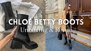 CHLOÉ BETTY BOOTS UNBOXING amp REVUEAVIS [upl. by Marmion939]