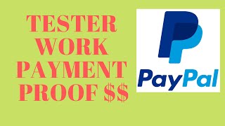 Tester Work Payment Proof Hindi Paypal [upl. by Dulcy]