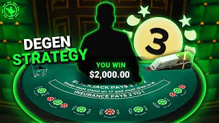 I TRIED MARTINGALE STRATEGY ON BLACKJACK [upl. by Ackerman718]