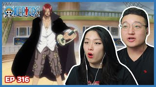 SHANKS MEETS WITH WHITEBEARD  One Piece Episode 316 Couples Reaction amp Discussion [upl. by Bonnette264]