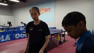 Elite TTC Goldenway Individual League  Div A  Wendy Liu 869 vs Henry Li 806  30 [upl. by Eltsyrc681]