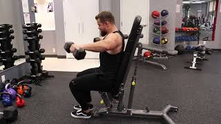 Seated DB Lateral Raise [upl. by Fairweather]