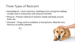 Canine and Feline Behavior and Restraint for Veterinary Assistants [upl. by Lilllie]