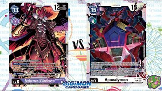 DIGIMON TCG FINAL local match Beelzemon X Purple vs Apocalymon Purple  THE BIG BOX [upl. by Etana508]