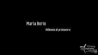 La Nouvelle Poésie Italienne Maria Borio quotMillennio di Primaveraquot [upl. by Asilef]