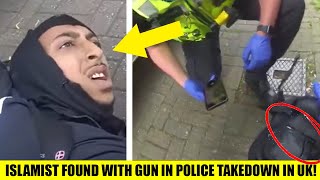 SHOCKING Footage Shows ISLAMIST Found With Gun In Police Takedown In Birmingham [upl. by Oaht]