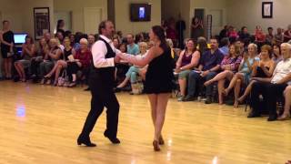 East Coast Swing Performance at 2015 June Showcase Ultimate Ballroom in Memphis [upl. by Whipple]