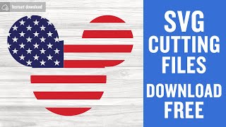 Mickey 4Th July Svg Free Cut File for Cricut [upl. by Annavahs]