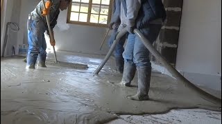 Lightweight concrete floor screed and underlay for tiles and marble [upl. by Andromache]