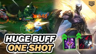 HUGE BUFF TO ONE SHOT PANTHEON JUNGLE 🔥 Pantheon Wild Rift Gameplay [upl. by Piggy]