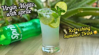 Virgin Mojito  Virgin Mojito with Sprite  Virgin Mojito Recipe With Sprite  Sprite Mojito Drink [upl. by Emiline]