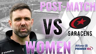 Steve Salvin  PostMatch Reaction  Saracens A [upl. by Sivel982]