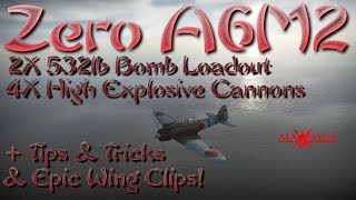 Battlefield 5  A6M2 Zero  532lb Loadout  4X HE Rounds  EPIC Wing Clips  Pwnage  Vol 3 4K [upl. by Arednaxela]