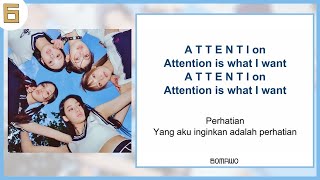 NewJeans  Attention EASY LYRICSINDO SUB by GOMAWO [upl. by Haraz]