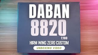 DABAN 8820 HiRM Wing Zero Custom Unboxing [upl. by Melly15]