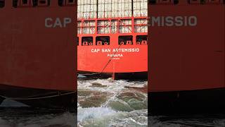 🚢 Massive Ship Propeller Creates Huge Wake [upl. by Wallinga659]