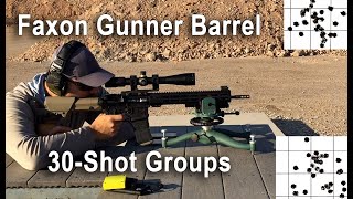 Faxon AR15 Gunner Barrel Accuracy Stress Test [upl. by Gaves]