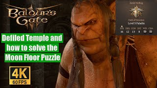 Baldurs Gate 3 Walkthrough Defiled Temple and how to solve the Moon Floor Puzzle [upl. by Landbert112]