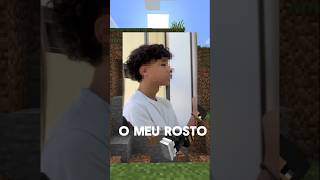 Se eu levar dano revelo meu rosto minecraft shorts [upl. by Seel]